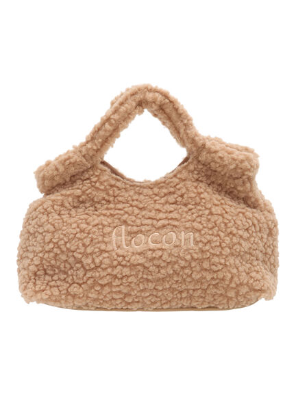 【2WAY】ロゴ刺繍ボアショルダーバッグ（ベージュ/ダークブラウン）｜Samansa Mos2（サマンサ モスモス）通販