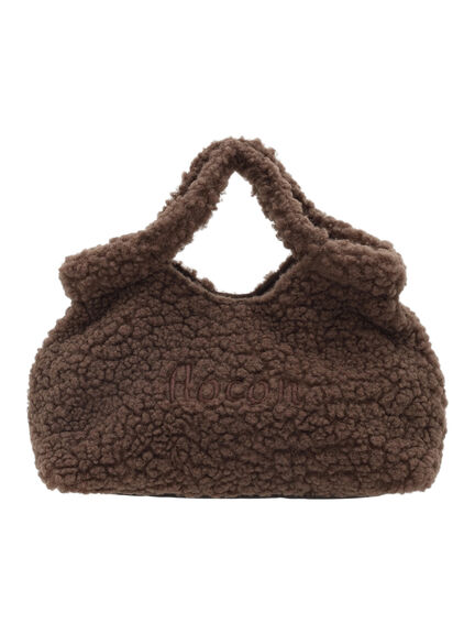 【2WAY】ロゴ刺繍ボアショルダーバッグ（ベージュ/ダークブラウン）｜Samansa Mos2（サマンサ モスモス）通販