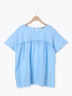 ◎コットンレースドッキングTシャツ（オフホワイト/チャコールグレー/ブルー）｜Samansa Mos2（サマンサ モスモス）通販