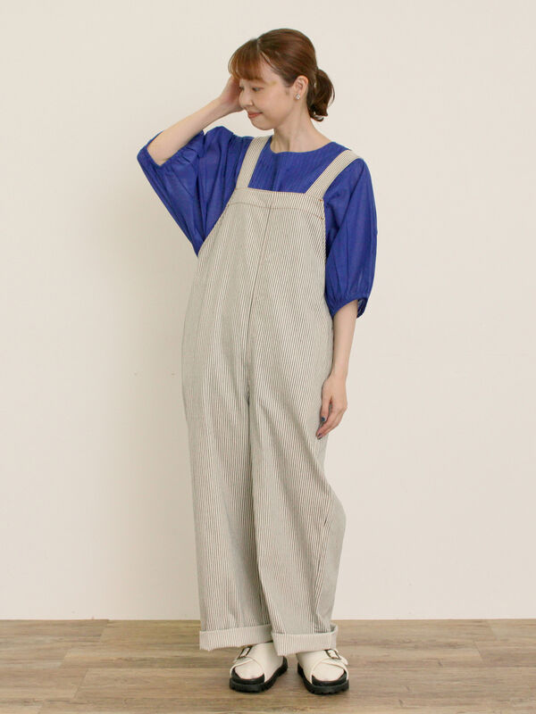 CUNE ヒッコリーサロペットワンピース CUNE ヒッコリーサロペットワンピース