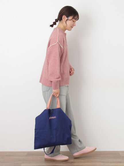 ジャーマントレーナースニーカー（オフホワイト/ピンク/ブルー）｜Samansa Mos2（サマンサ モスモス）通販