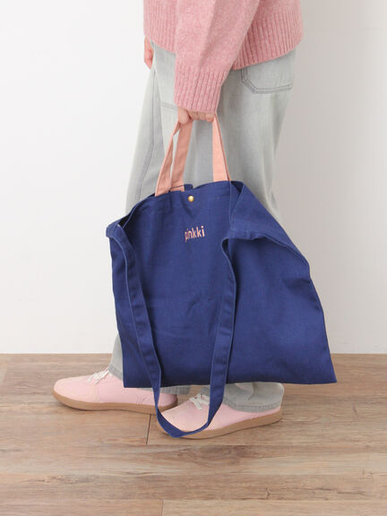 【2WAY】ロゴ刺繍トートバッグ（ブラック/ベージュ/ネイビー）｜Samansa Mos2（サマンサ モスモス）通販