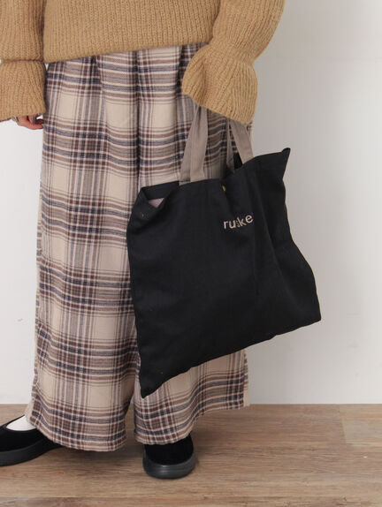 【2WAY】ロゴ刺繍トートバッグ（ブラック/ベージュ/ネイビー）｜Samansa Mos2（サマンサ モスモス）通販