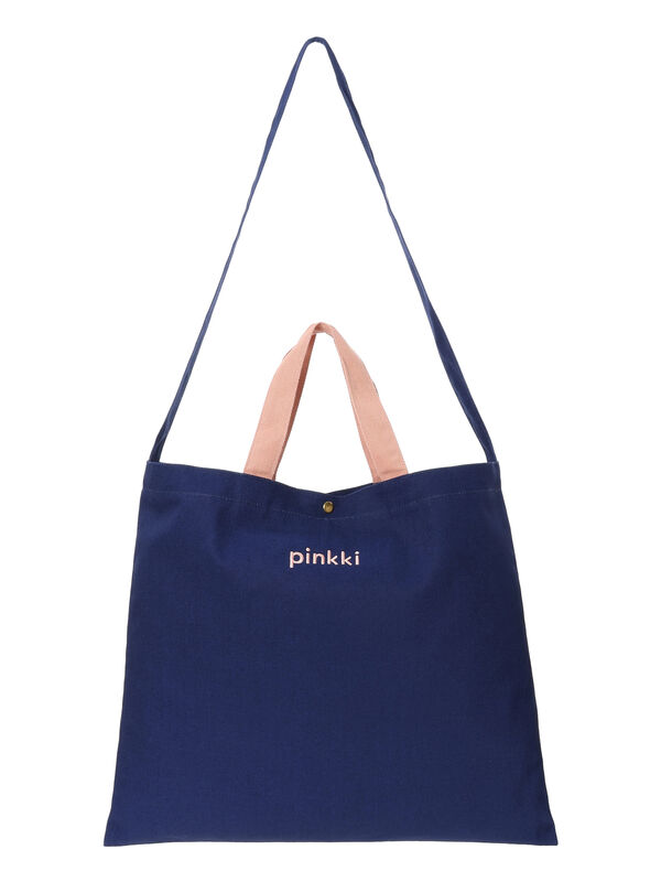 2WAY】ロゴ刺繍トートバッグ（ブラック/ベージュ/ネイビー/バッグ