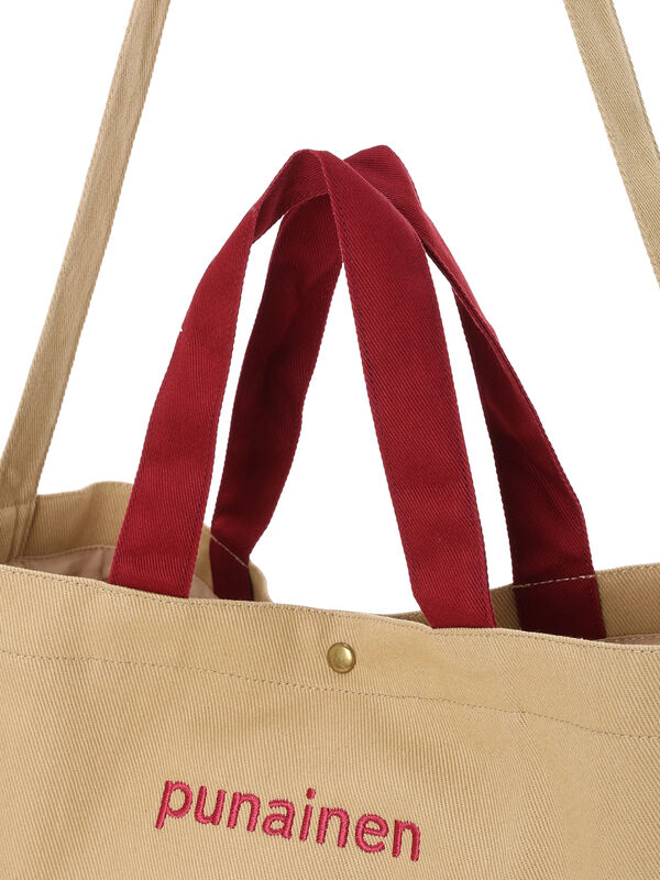 セール】 【2WAY】ロゴ刺繍トートバッグ（ブラック/ベージュ/ネイビー