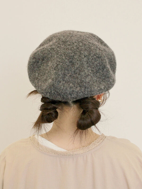 セール】 【消臭効果】バスクベレー帽（チャコールグレー/ブラック