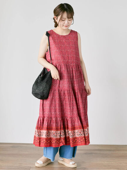 SM2 - 【Cross×Linen】フリルブラウス　サマンサモスモス　レッド　赤　可愛い セール】【Cross×Linen】フリルブラウス（シャツ/ブラウス