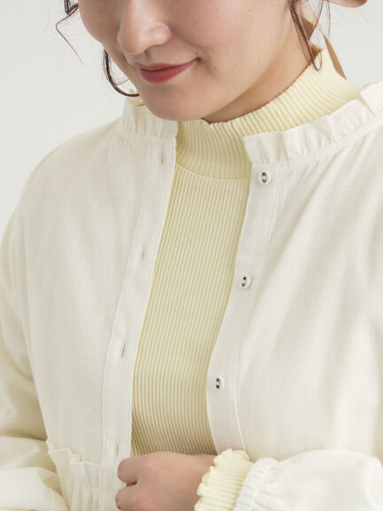 リブハイネックインナー（オフホワイト/ブラック/ベージュ/イエロー）｜Samansa Mos2（サマンサ モスモス）通販