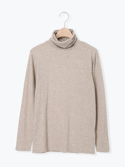 【吸湿発熱】ベア天無地タートルネックインナー（ブラック/ベージュ/ミント/キナリ）｜Samansa Mos2（サマンサ モスモス）通販