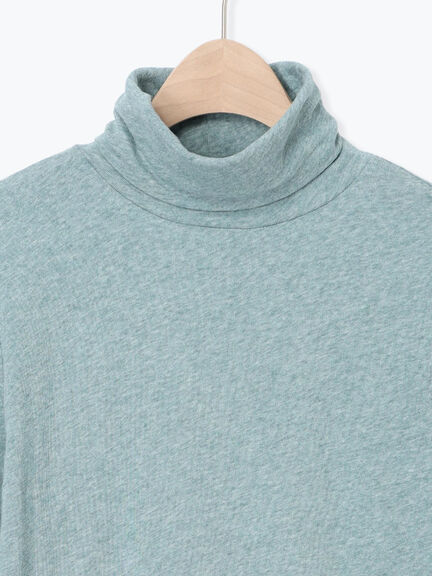 【吸湿発熱】ベア天無地タートルネックインナー（ブラック/ベージュ/ミント/キナリ）｜Samansa Mos2（サマンサ モスモス）通販