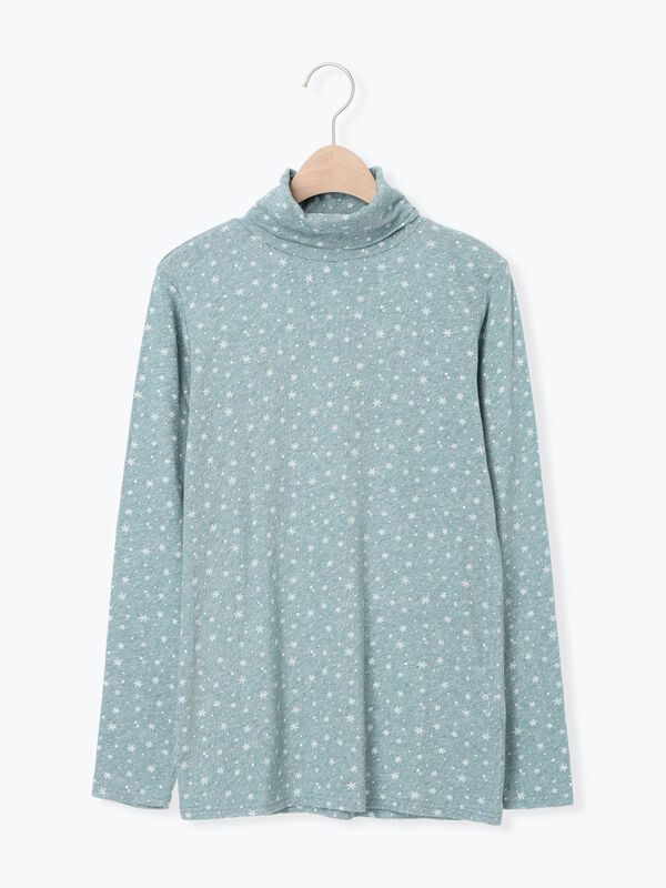 【吸湿発熱】ベア天雪柄タートルネックインナー（ミント）｜Samansa Mos2（サマンサ モスモス）通販