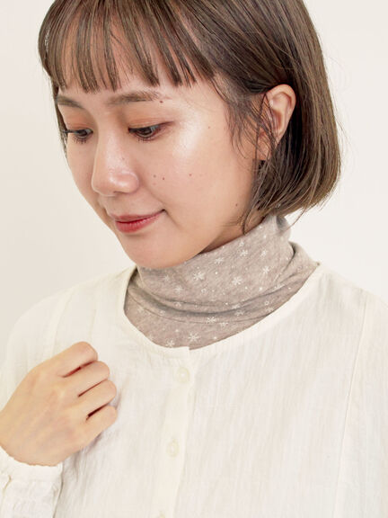 【吸湿発熱】ベア天雪柄タートルネックインナー（ブラック/ベージュ/ミント/キナリ）｜Samansa Mos2（サマンサ モスモス）通販