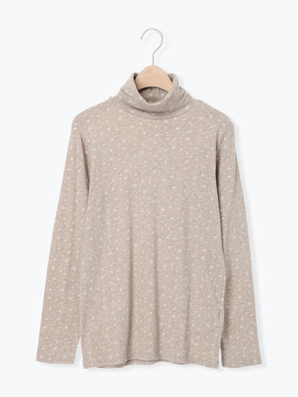 【吸湿発熱】ベア天雪柄タートルネックインナー（ブラック/ベージュ/ミント/キナリ）｜Samansa Mos2（サマンサ モスモス）通販