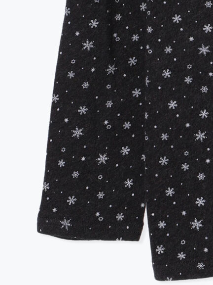 【吸湿発熱】ベア天雪柄タートルネックインナー（ブラック/ベージュ/ミント/キナリ）｜Samansa Mos2（サマンサ モスモス）通販