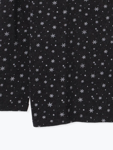 【吸湿発熱】ベア天雪柄タートルネックインナー（ブラック/ベージュ/ミント/キナリ）｜Samansa Mos2（サマンサ モスモス）通販