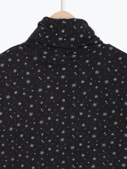 【吸湿発熱】ベア天雪柄タートルネックインナー（ブラック/ベージュ/ミント/キナリ）｜Samansa Mos2（サマンサ モスモス）通販