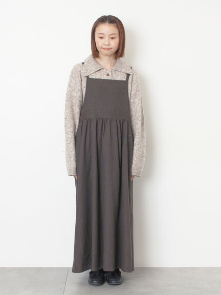 襟付ニットカーディガン（オフホワイト/チャコールグレー/ベージュ/サックスブルー）｜Samansa Mos2（サマンサ モスモス）通販