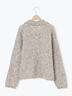 襟付ニットカーディガン（オフホワイト/チャコールグレー/ベージュ/サックスブルー）｜Samansa Mos2（サマンサ モスモス）通販