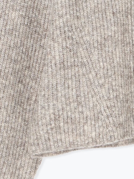 襟付ニットカーディガン（オフホワイト/チャコールグレー/ベージュ/サックスブルー）｜Samansa Mos2（サマンサ モスモス）通販