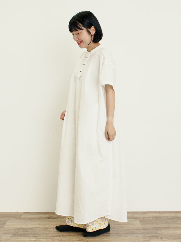 セール】 ◎【S/Mサイズ】ダブルボタンワンピース（オフホワイト