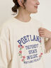 クロス刺繍ロゴプリントTシャツ（オフホワイト/チャコールグレー/ピンク/グリーン）｜Samansa Mos2（サマンサ モスモス）通販