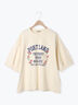 クロス刺繍ロゴプリントTシャツ（オフホワイト/チャコールグレー/ピンク/グリーン）｜Samansa Mos2（サマンサ モスモス）通販