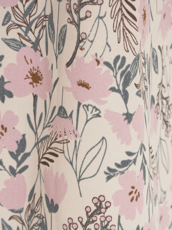 セール】 ◎花柄イージーパンツ（ピンク/ネイビー/キナリ/ボトムス