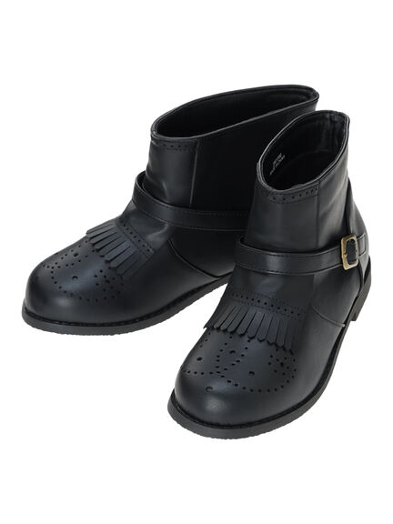 メダリオンキルトショートブーツ（ブラック/ブラウン）｜Samansa Mos2（サマンサ モスモス）通販