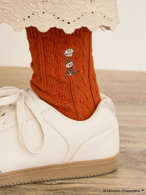 セール】 【MOOMIN×Samansa Mos2】リトルミイ刺繍ソックス（ピンク