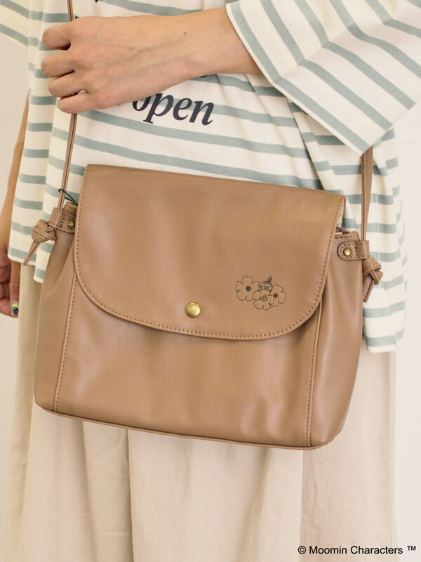 セール】 【MOOMIN×Samansa Mos2】型押しポシェット（ボルドー/モカ