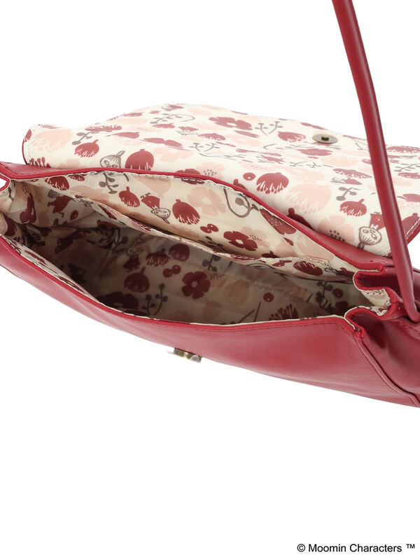 セール】 【MOOMIN×Samansa Mos2】型押しポシェット（ボルドー/モカ