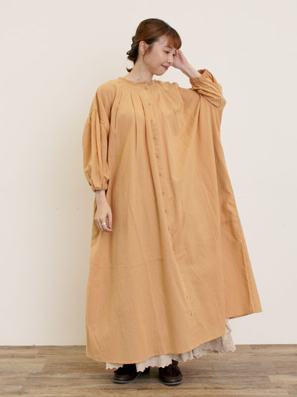 セール】 【S/Mサイズ】レース前後着ワンピース（ブラック/ベージュ