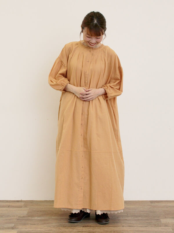 セール】 【S/Mサイズ】レース前後着ワンピース（ブラック/ベージュ