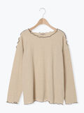 [CYCLO]配色メロークルーネックカットソー（ベージュ）｜Samansa Mos2（サマンサ モスモス）通販