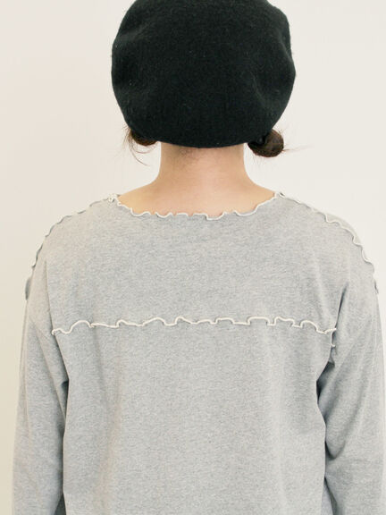 [CYCLO]配色メロークルーネックカットソー（オフホワイト/グレー/チャコールグレー/ベージュ）｜Samansa Mos2（サマンサ モスモス）通販