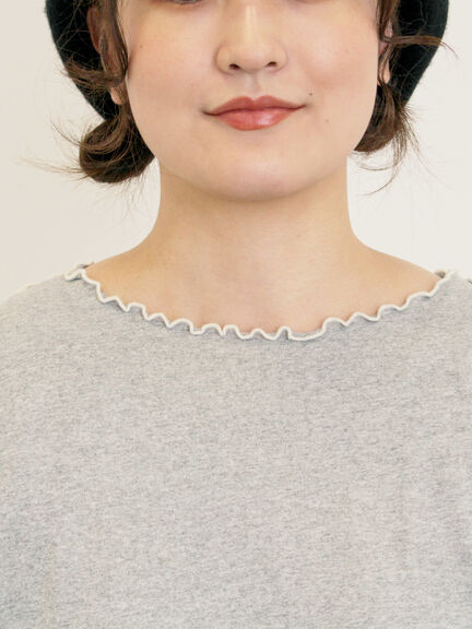 [CYCLO]配色メロークルーネックカットソー（オフホワイト/グレー/チャコールグレー/ベージュ）｜Samansa Mos2（サマンサ モスモス）通販