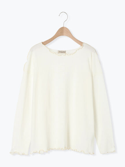 [CYCLO]配色メロークルーネックカットソー（オフホワイト/グレー/チャコールグレー/ベージュ）｜Samansa Mos2（サマンサ モスモス）通販