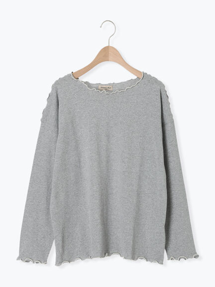 [CYCLO]配色メロークルーネックカットソー（オフホワイト/グレー/チャコールグレー/ベージュ）｜Samansa Mos2（サマンサ モスモス）通販