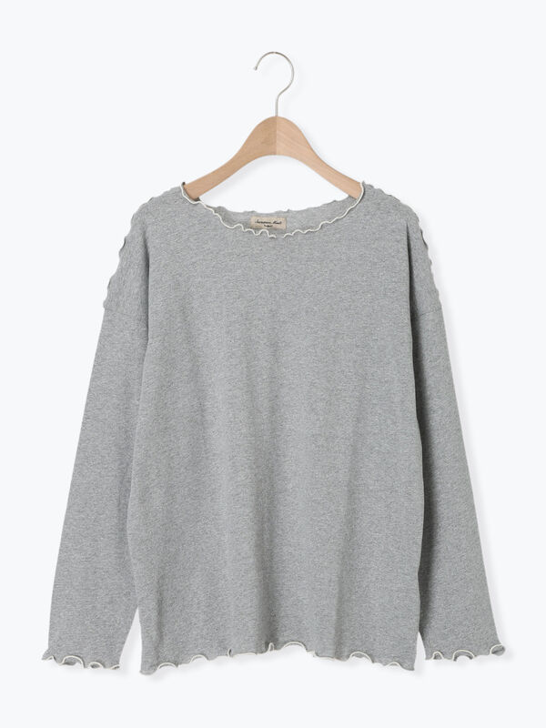 セール】 [CYCLO]配色メロークルーネックカットソー（オフホワイト