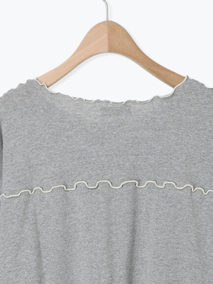 [CYCLO]配色メロークルーネックカットソー（オフホワイト/グレー/チャコールグレー/ベージュ）｜Samansa Mos2（サマンサ モスモス）通販