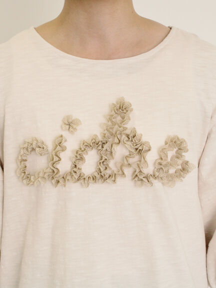 【接触冷感】レースコード刺繍パフスリーブTシャツ（ブラック/ベージュ/キナリ）｜Samansa Mos2（サマンサ モスモス）通販