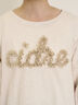 【接触冷感】レースコード刺繍パフスリーブTシャツ（ブラック/ベージュ/キナリ）｜Samansa Mos2（サマンサ モスモス）通販