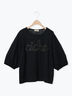 【接触冷感】レースコード刺繍パフスリーブTシャツ（ブラック/ベージュ/キナリ）｜Samansa Mos2（サマンサ モスモス）通販