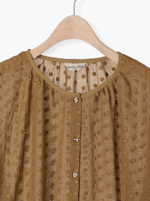 mame シアートップス　オスマンサス　サイズ2 カットジャカードシアートップス(トップス)｜LOVELESS(ラブレス