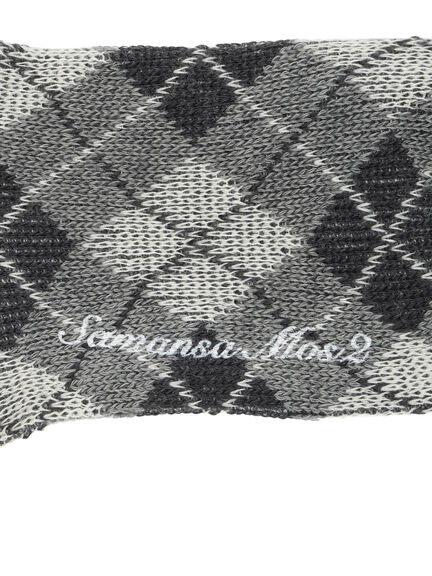 アーガイルハイソックス（グレー/ベージュ/ネイビー）｜Samansa Mos2（サマンサ モスモス）通販