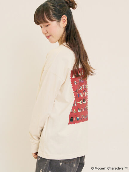 【MOOMIN×Samansa Mos2】ALL STARロングTシャツ（オフホワイト/パープル/キナリ）｜Samansa Mos2（サマンサ モスモス）通販