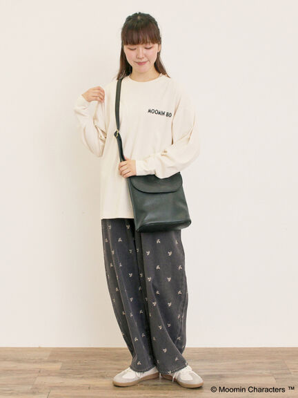 【MOOMIN×Samansa Mos2】ALL STARロングTシャツ（オフホワイト/パープル/キナリ）｜Samansa Mos2（サマンサ モスモス）通販