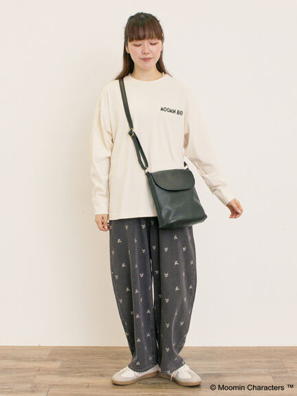 【MOOMIN×Samansa Mos2】ALL STARロングTシャツ（オフホワイト/パープル/キナリ）｜Samansa Mos2（サマンサ モスモス）通販
