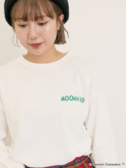 【MOOMIN×Samansa Mos2】ALL STARロングTシャツ（オフホワイト/パープル/キナリ）｜Samansa Mos2（サマンサ モスモス）通販