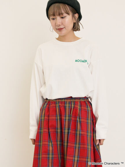 【MOOMIN×Samansa Mos2】ALL STARロングTシャツ（オフホワイト/パープル/キナリ）｜Samansa Mos2（サマンサ モスモス）通販